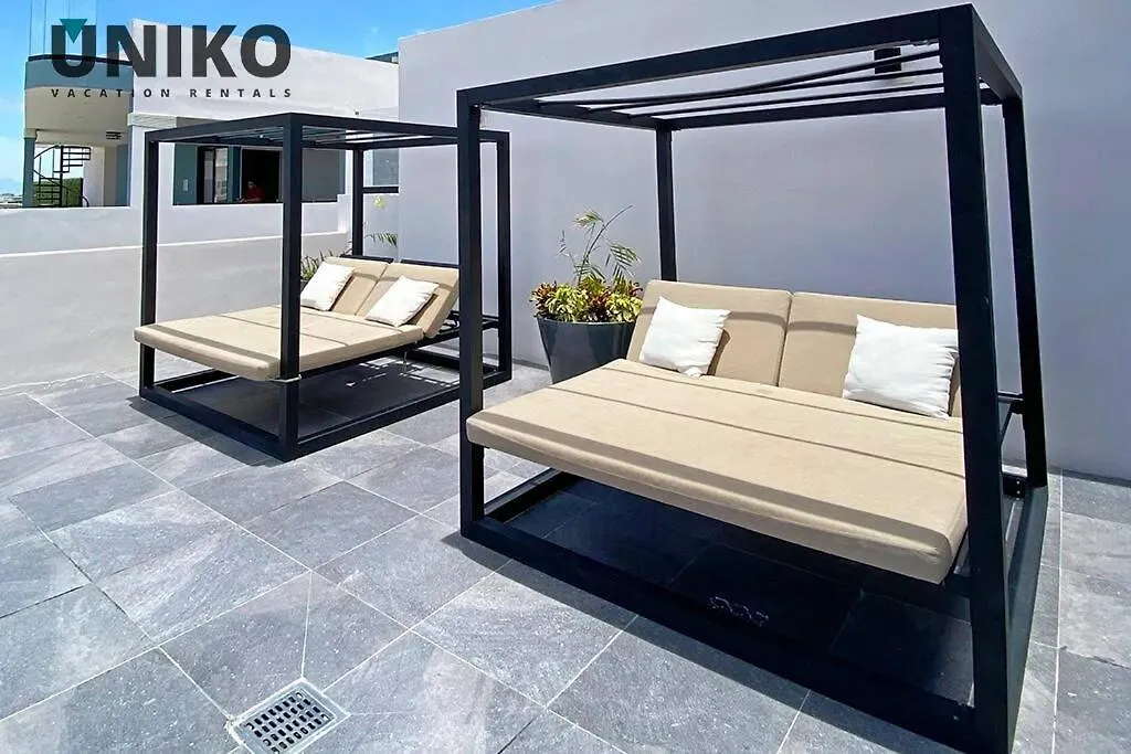 Apartmán 1 Block To The Beach 2Br 6Pax Rooftop Pool King Bed Playa del Carmen Mexiko