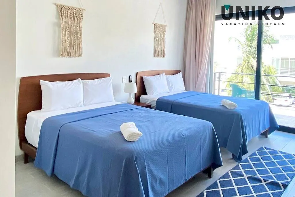 1 Block To The Beach 2Br 6Pax Rooftop Pool King Bed Playa del Carmen Apartman